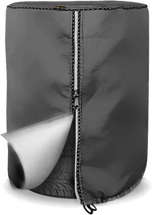 Mr.You Seasonal Tire Cover, Tire Storage Bag,Waterproof Dust-Proof (Fits up to 28" Tires, Gray)