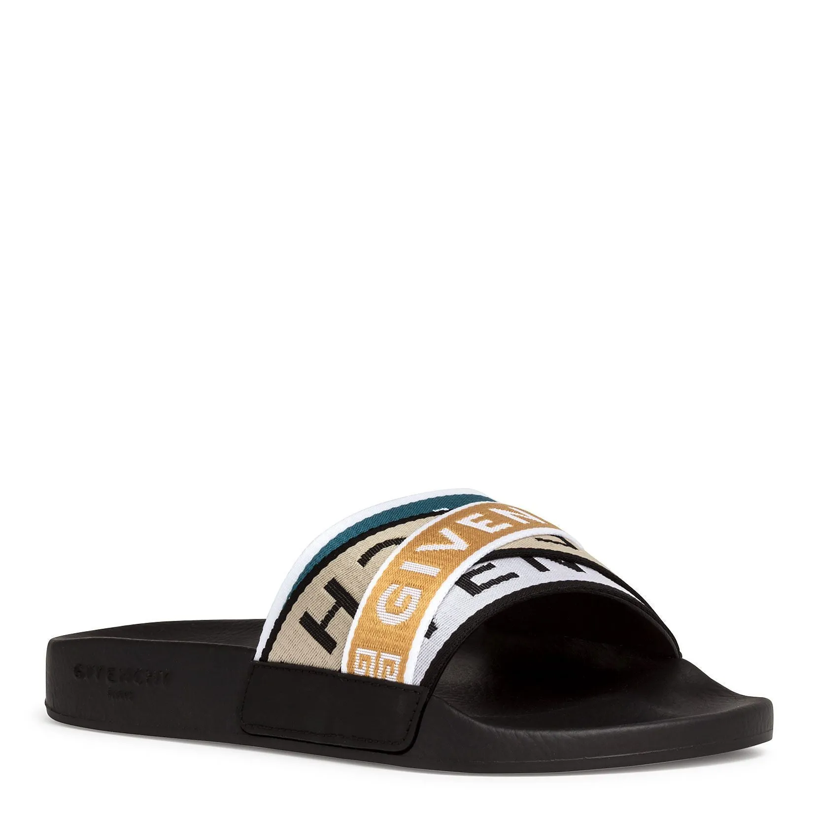 Multicolor grosgrain slides