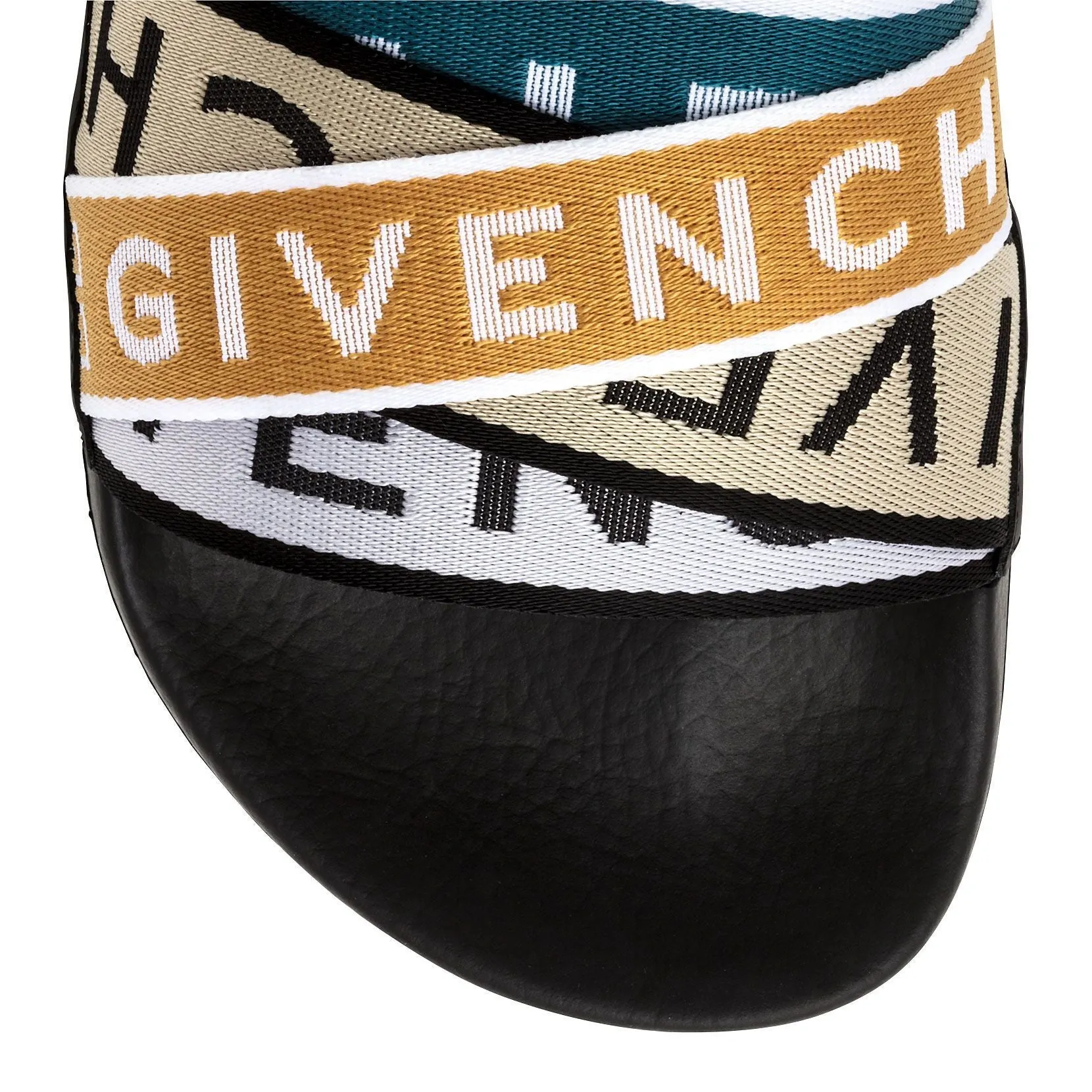 Multicolor grosgrain slides