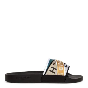 Multicolor grosgrain slides