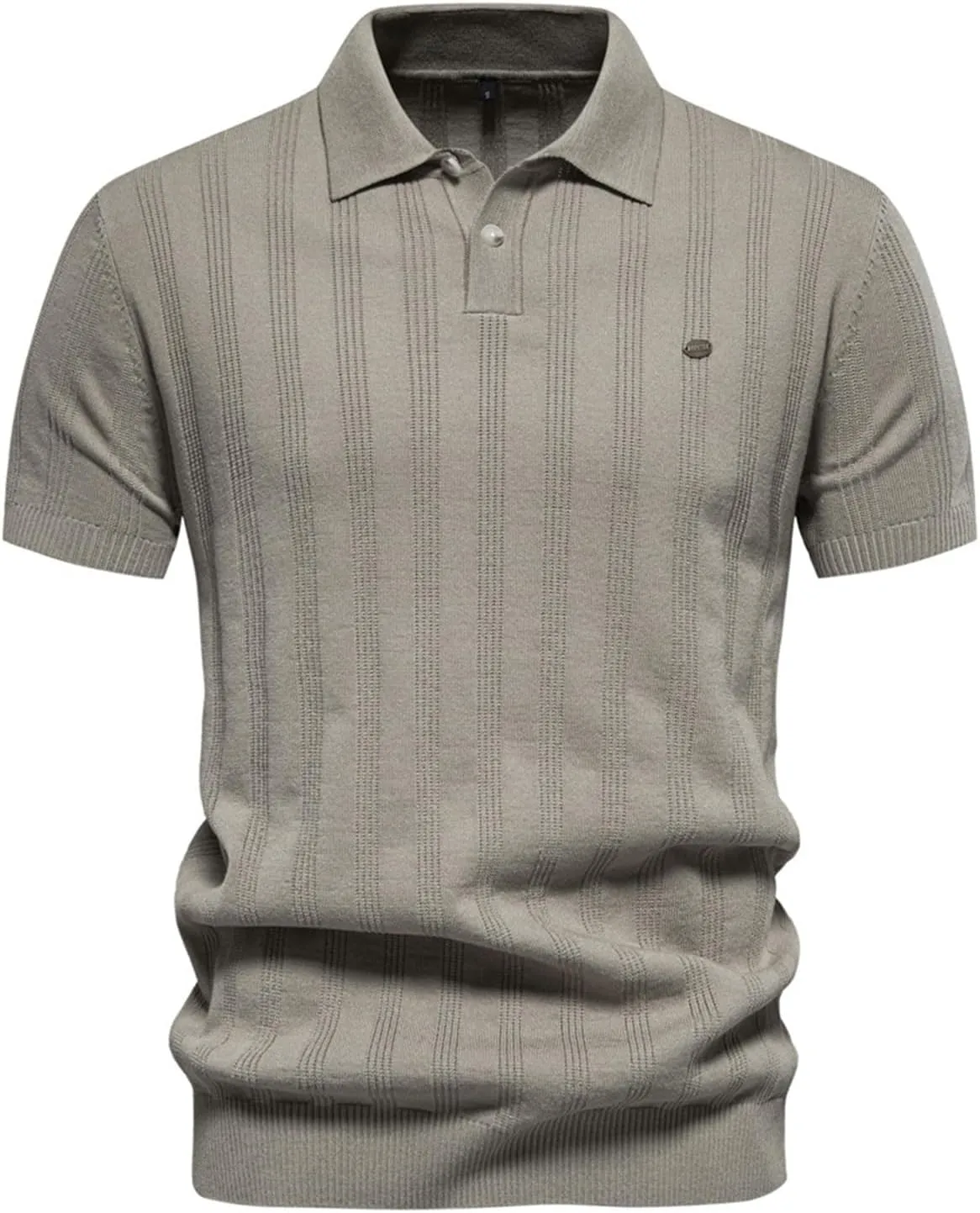 Muscularfit Men's Henley Shirts Slim Fit Short Sleeve Knit Cotton Button Down Shirt Business Casual Shirt Trendy Clothes 2024