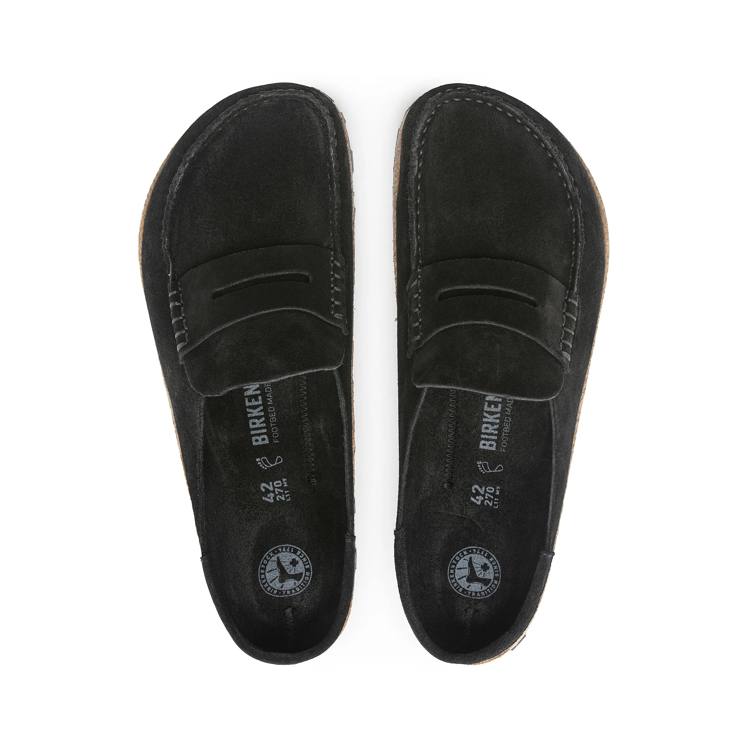 Naples Black Suede Leather