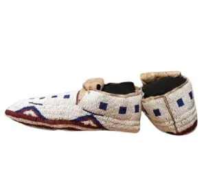 Native American Style Handmade Beaded Powwow Dance Moccasin PMC633