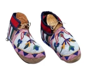 Native American Style Handmade Beaded Powwow Dance Moccasin PMC682