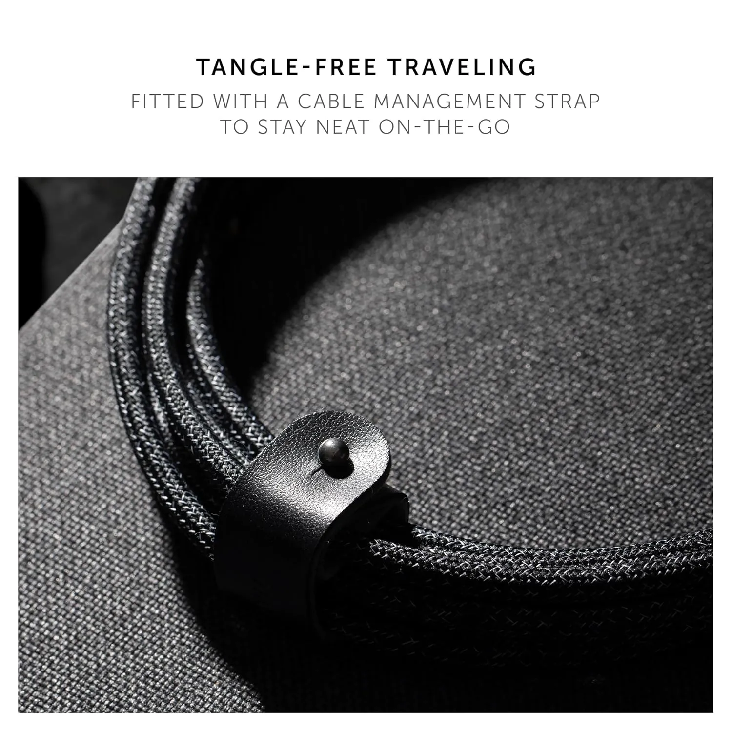 Native Union Belt Cable XL USB-C to USB-A - 10ft Ultra-Strong Charging Cable with Leather Strap Compatible with iPhone 16, Samsung Galaxy Z Fold 6, Flip 6, S25 Ultra, Pixel 9 Pro, iPad Pro (Cosmos)