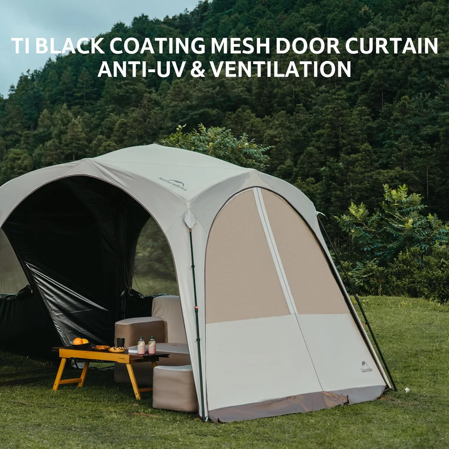 Naturehike Cloud Boundar Camping Tent, 60S Easy Setup Instant Pop up Tents for Camping,Canopy Tent for Sporting Events, Tailgating, Camping, Outdoor Activities