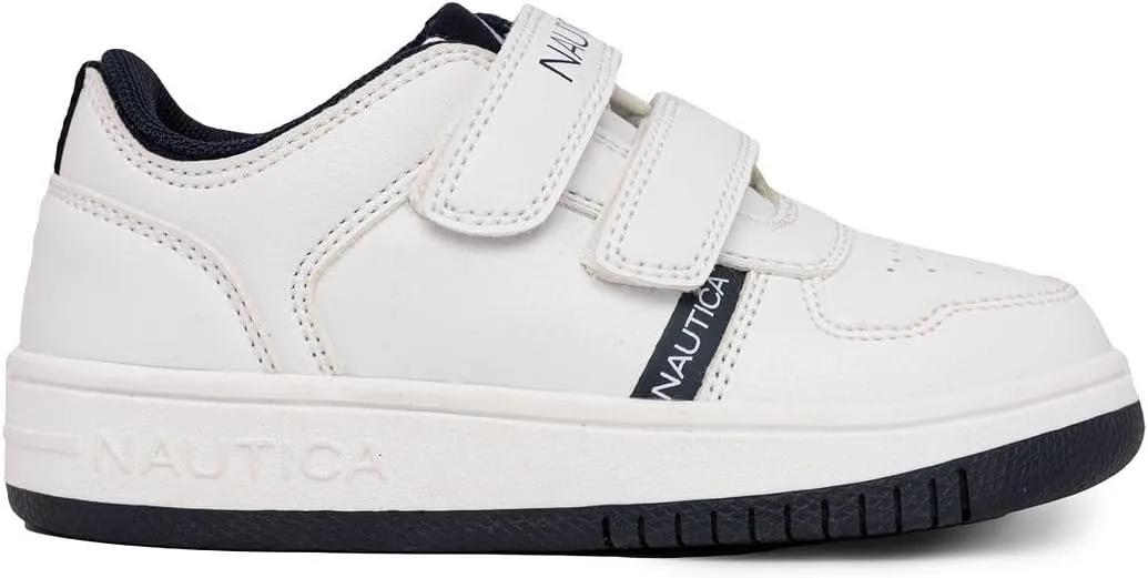Nautica Kids' Double Strap Sneakers | Casual Athletic Shoes for Boys and Girls | Durable and Comfortable Fit for Toddlers and Little Kids