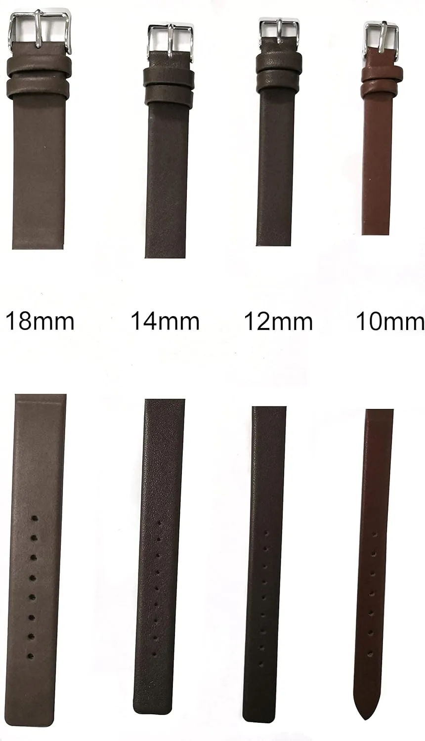 NC Replacement Leather Watch Band for Skagen Bering Unisex Watches with Screw