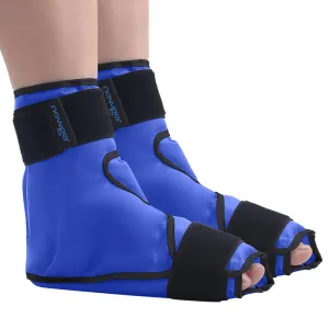 NEWGO Ice Pack Wrap for Plantar Fasciitis, Achilles Tendonitis, Ankle Surgery Recovery, Blue-2pack
