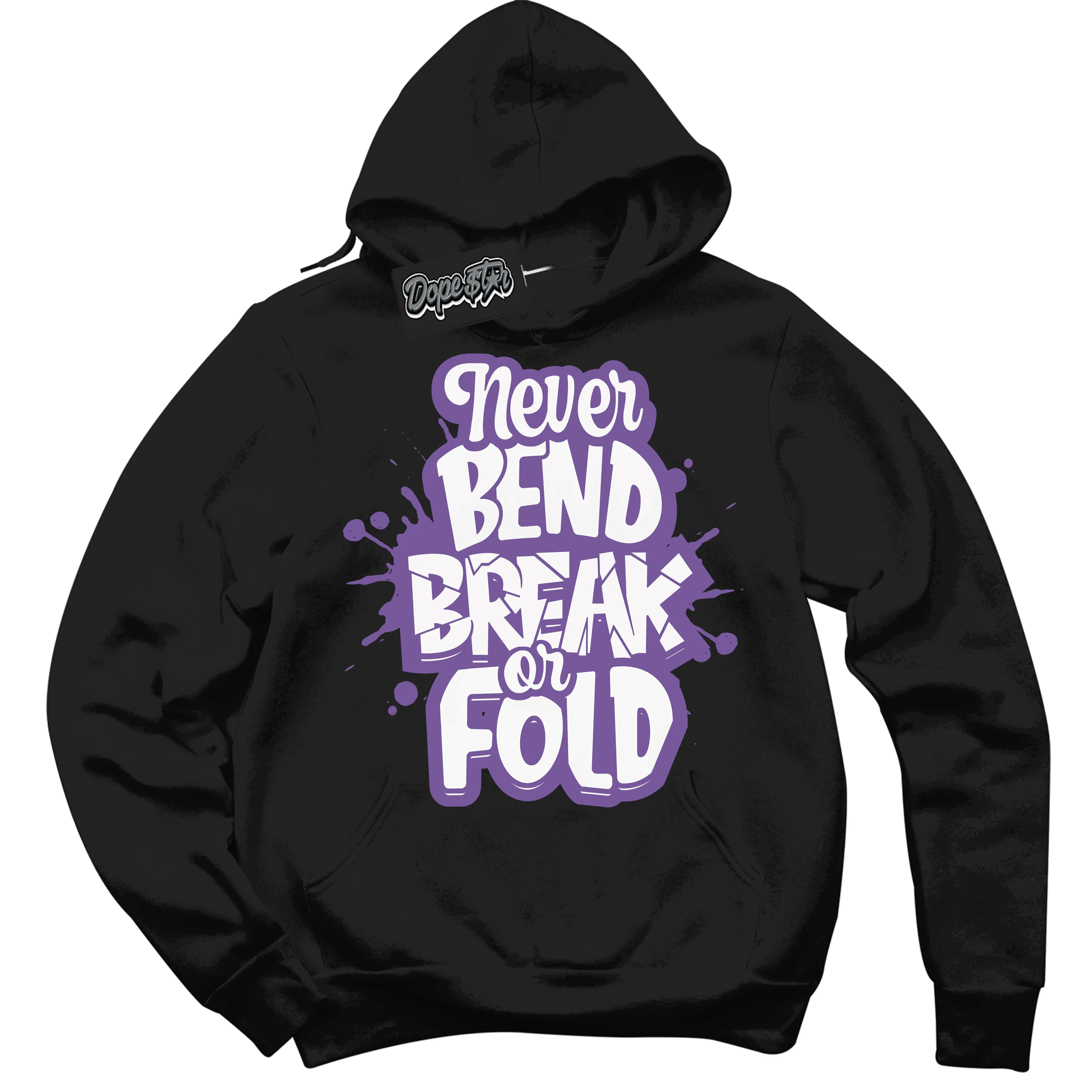 Next Nature Black Raspberry Sneaker Hoodie Never Bend Break Or Fold Graphic