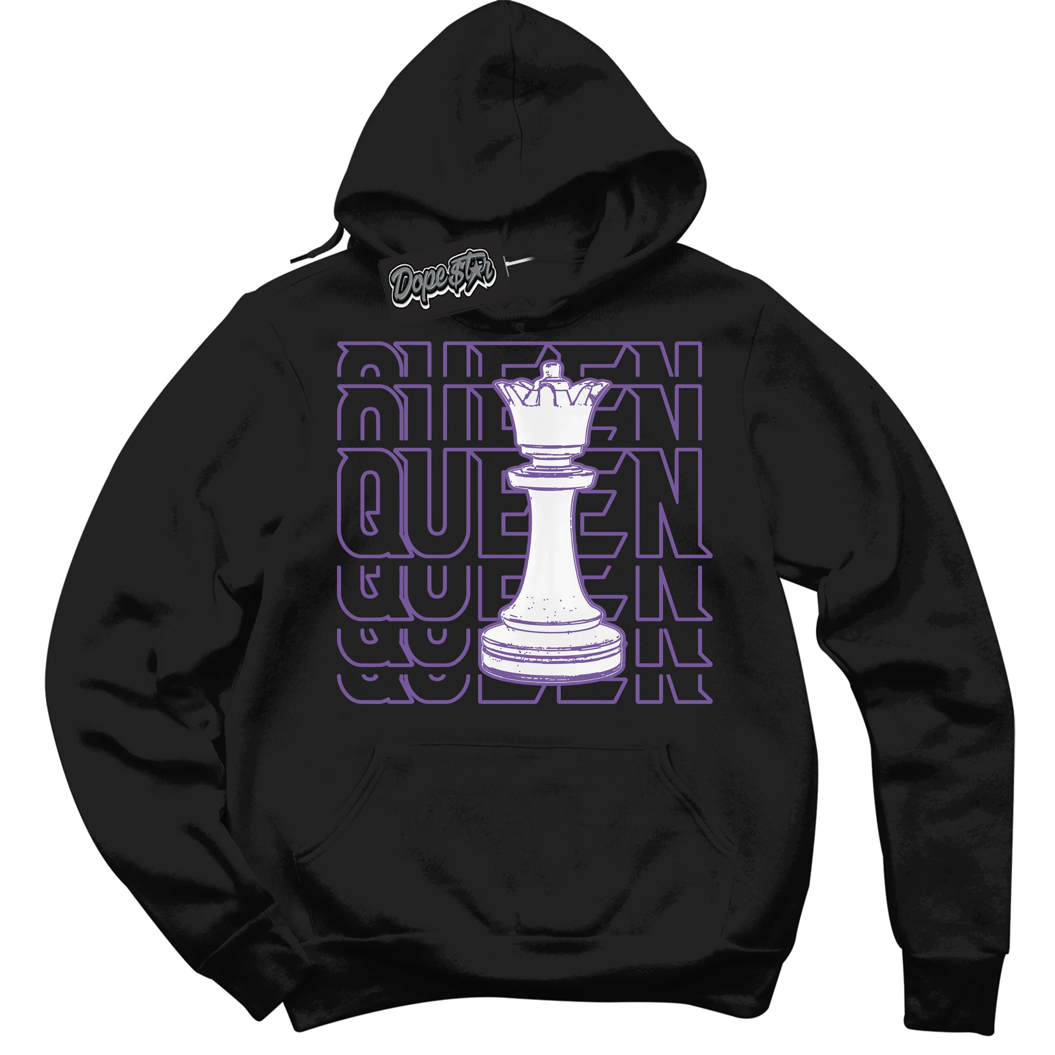 Next Nature Black Raspberry Sneaker Hoodie Queen Chess Graphic