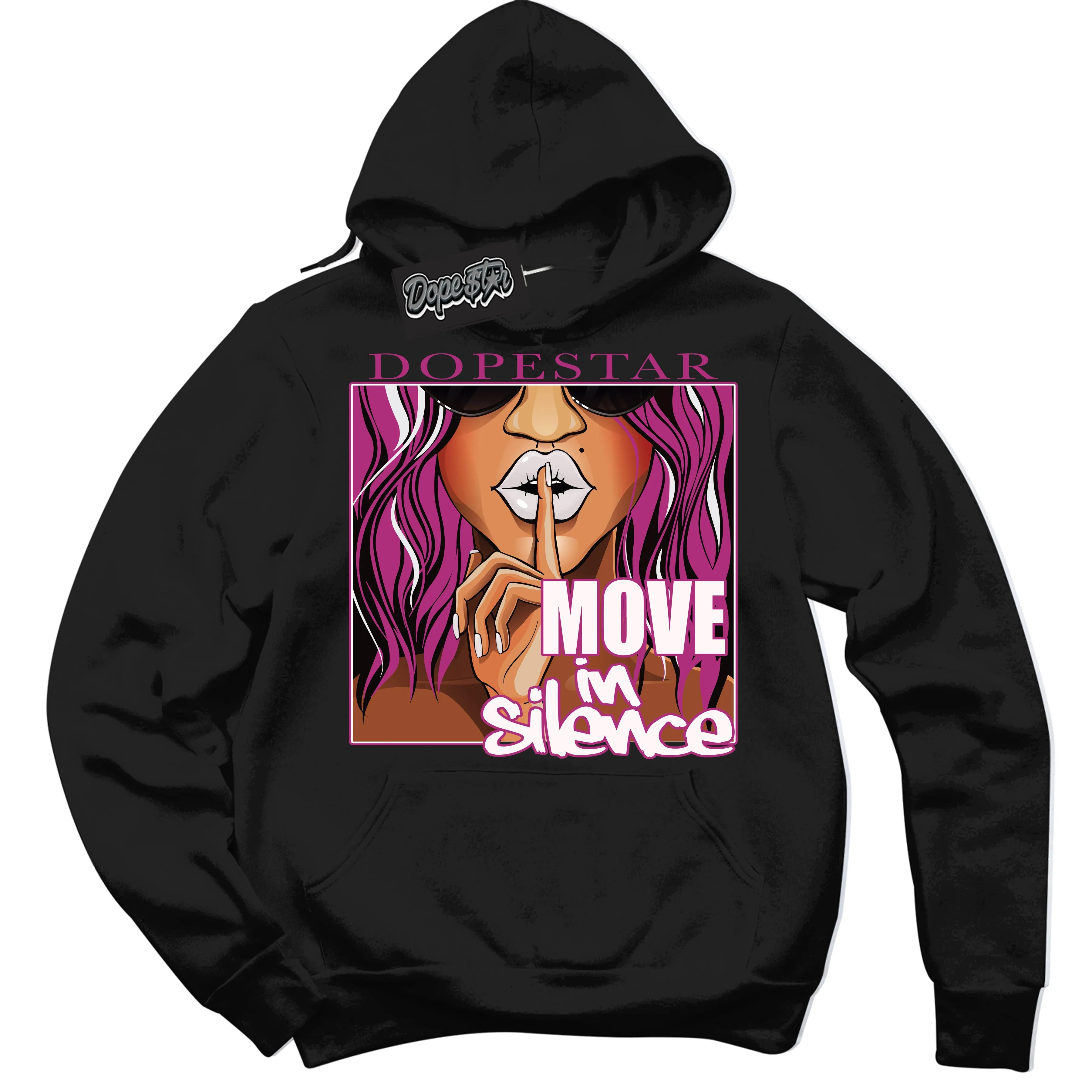 Next Nature Hot Fuchsia Dunk Sneaker Hoodie Move In Silence Graphic