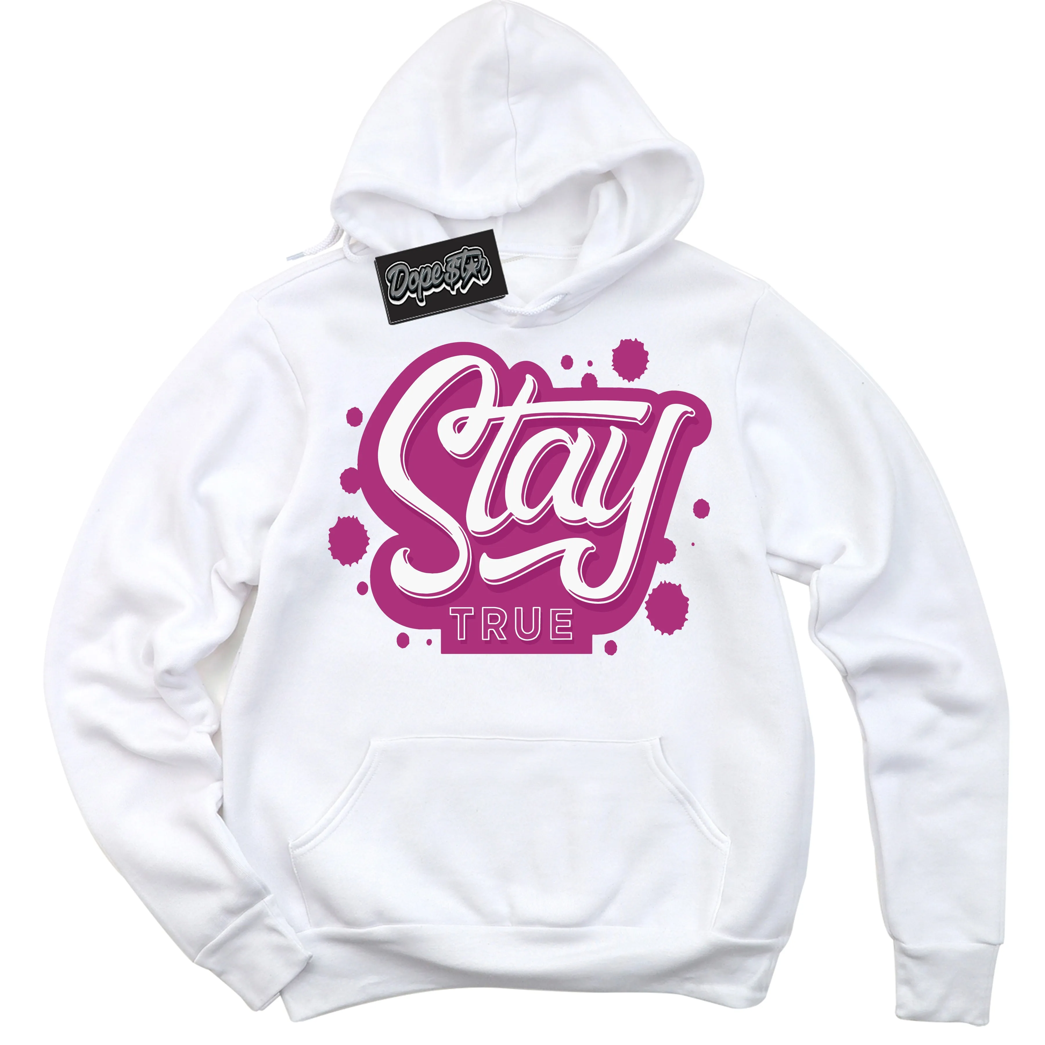 Next Nature Hot Fuchsia Dunk Sneaker Hoodie Stay True Graphic