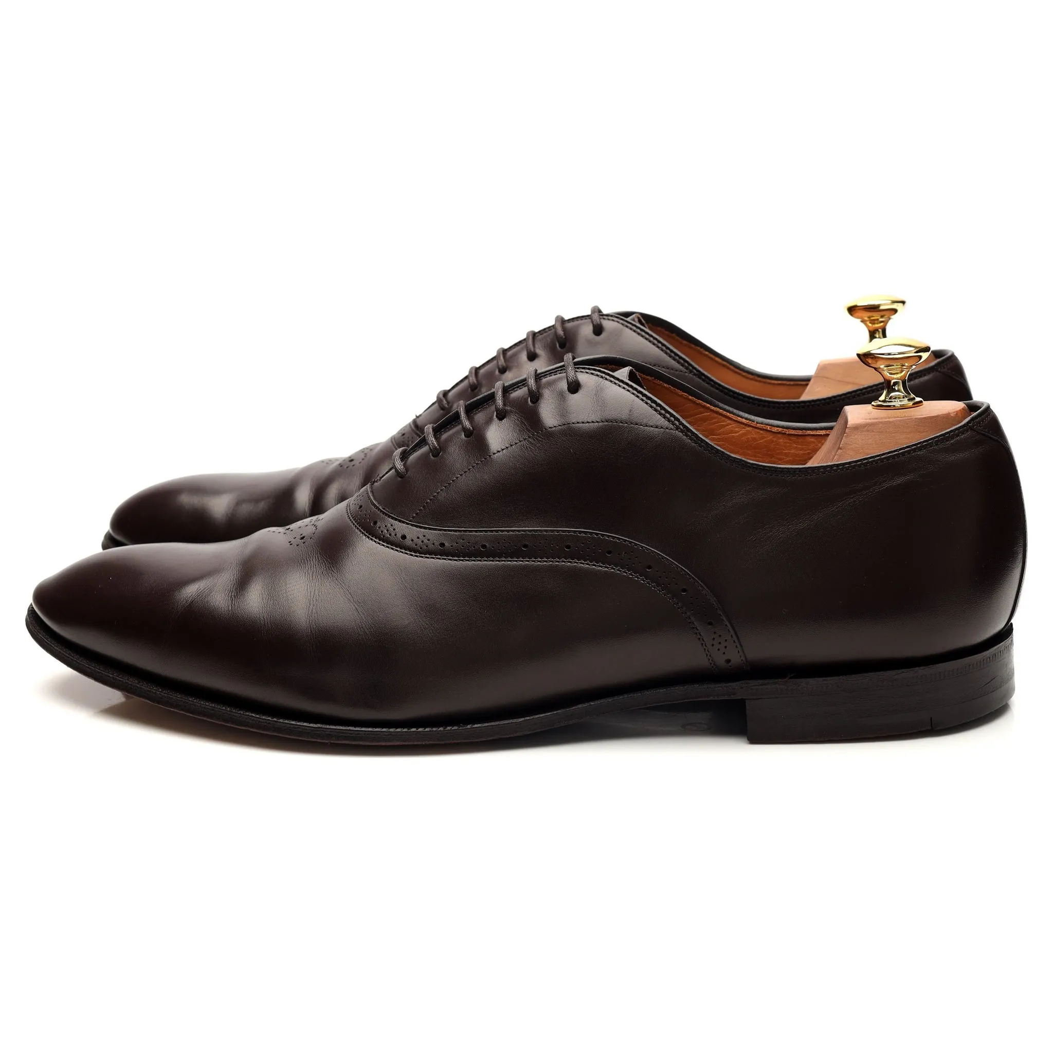 'Neyford' Dark Brown Leather Oxford UK 10 F