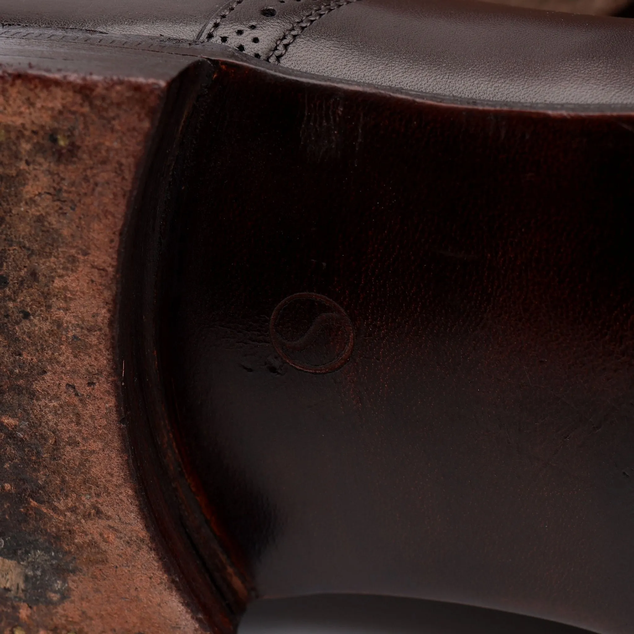 'Neyford' Dark Brown Leather Oxford UK 10 F