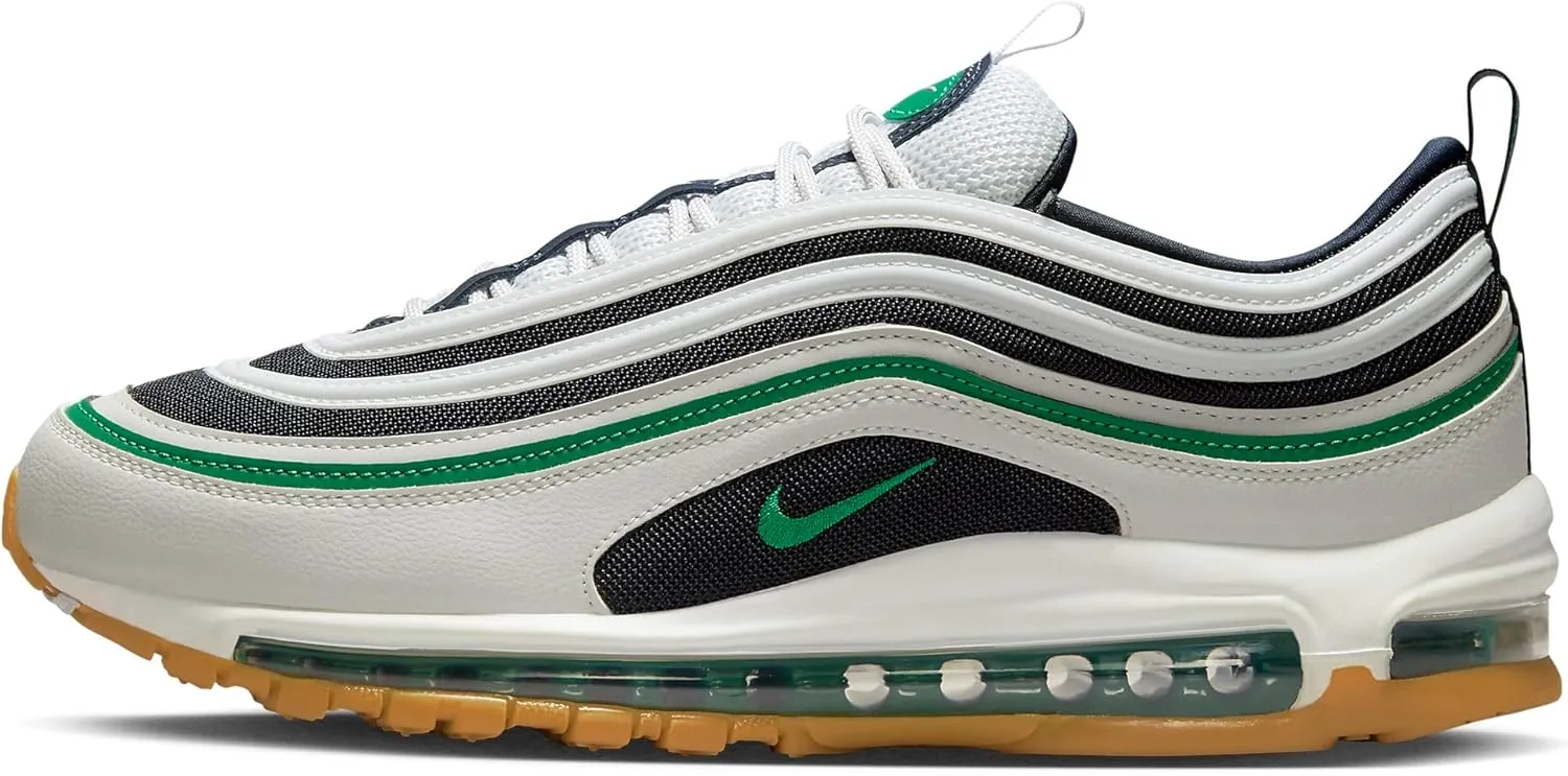 Nike Air Max 97 Men's Shoes (921826-021, Photon DUST/Dark Obsidian/White/Malachite) Size 8.5
