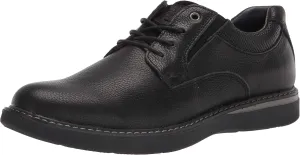 Nunn Bush Men's BAYRIDGE Plain Toe Lightweight Leather LACE-UP Oxford, Black, 9.5 Wide