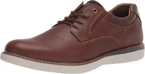 Nunn Bush Men's BAYRIDGE Plain Toe Lightweight Leather LACE-UP Oxford, Brown Multi, 8.5 Wide