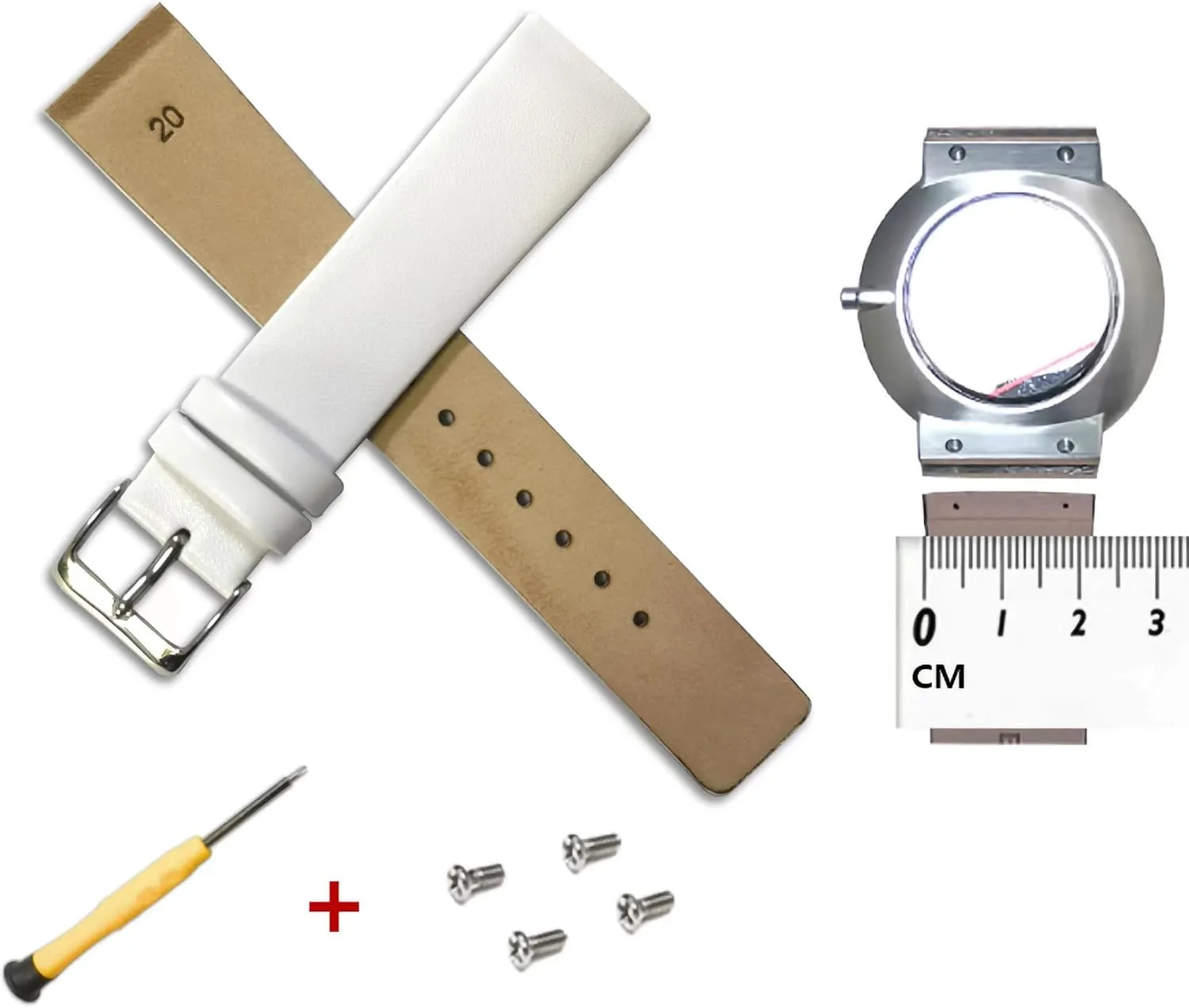 NZZXTO Replacement Leather Watch Band for Skagen Bering Unisex Watches with Screw
