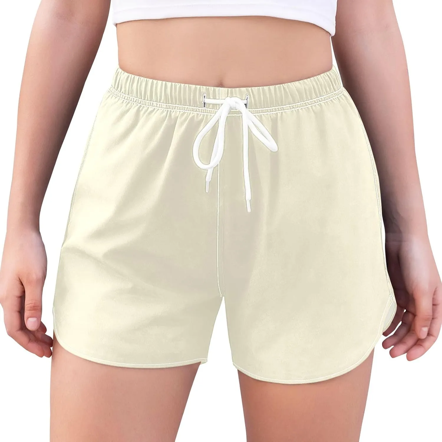 ODAWA Moccasin Womens Sweat Shorts Women Workout Shorts with Liner Womens Quick Dry Shorts