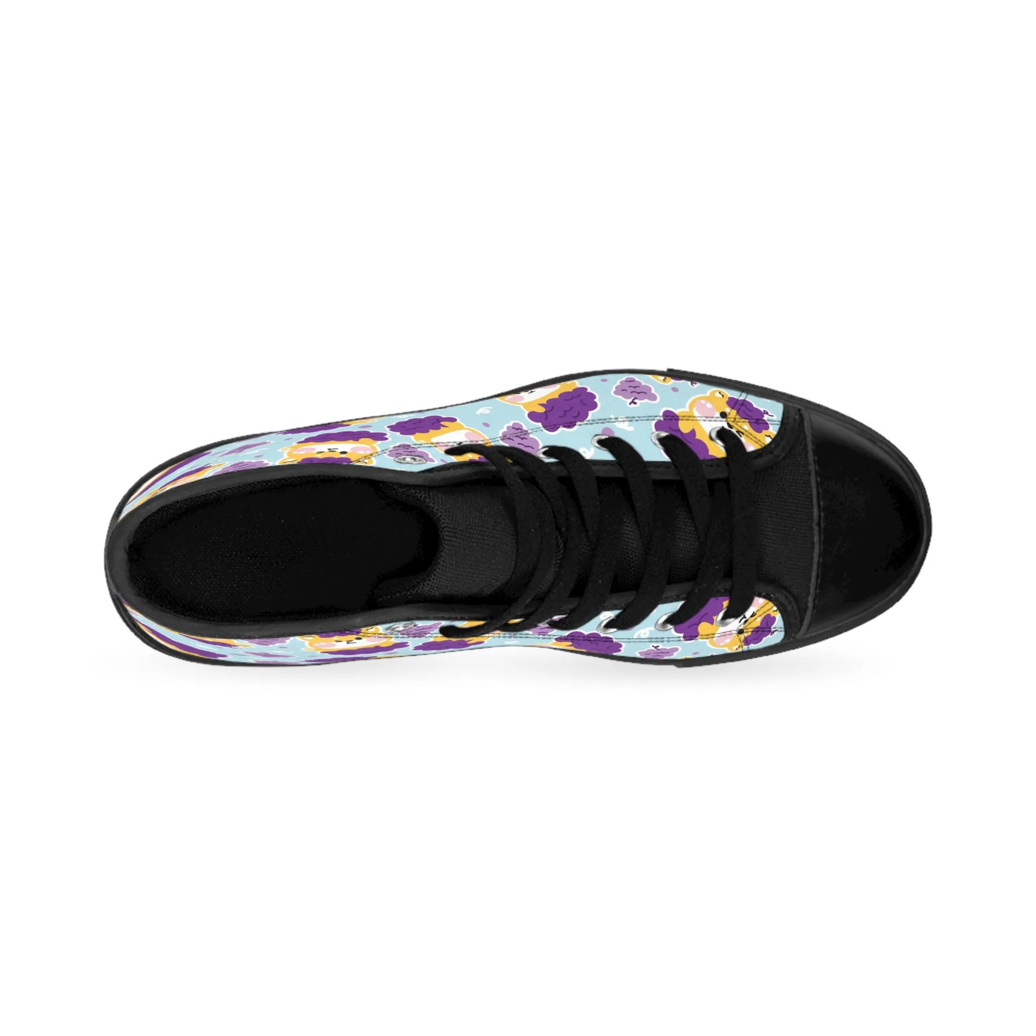 Orange Grape Kitty Women's Classic Sneakers