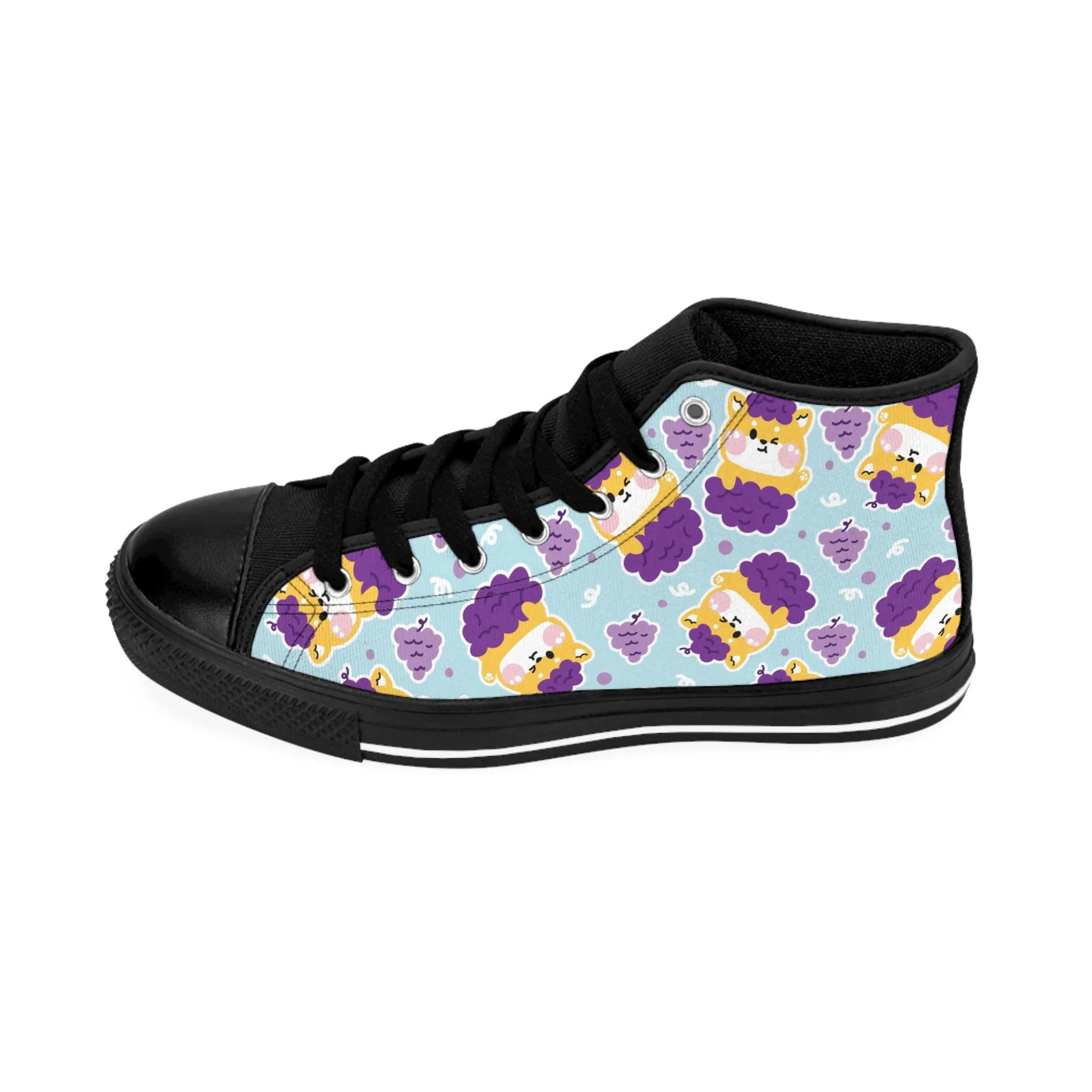 Orange Grape Kitty Women's Classic Sneakers