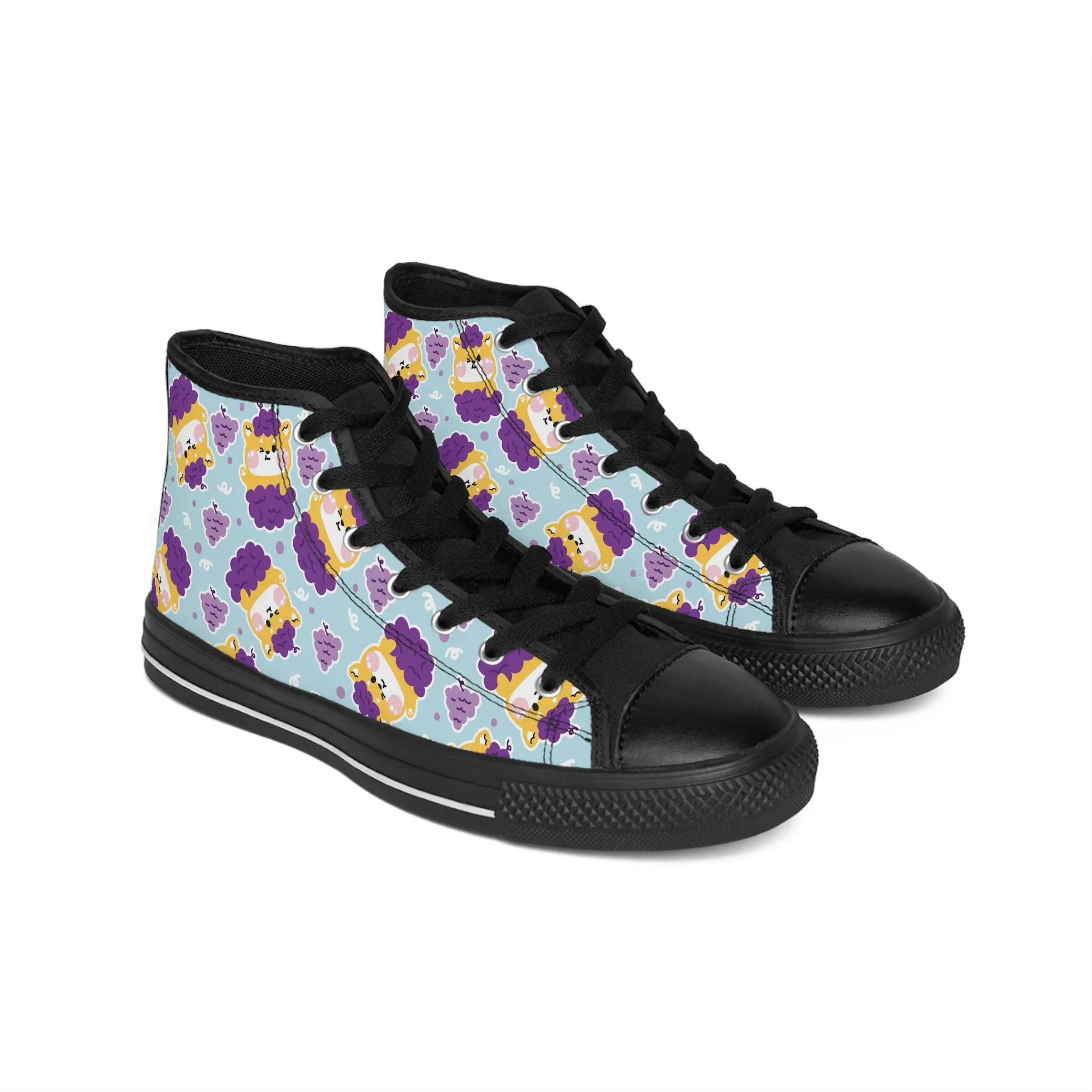 Orange Grape Kitty Women's Classic Sneakers