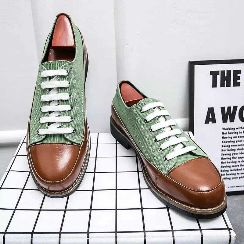 Oxford Shoes Young Male Heel Platform Shoes