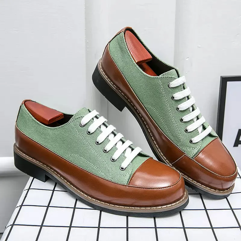 Oxford Shoes Young Male Heel Platform Shoes