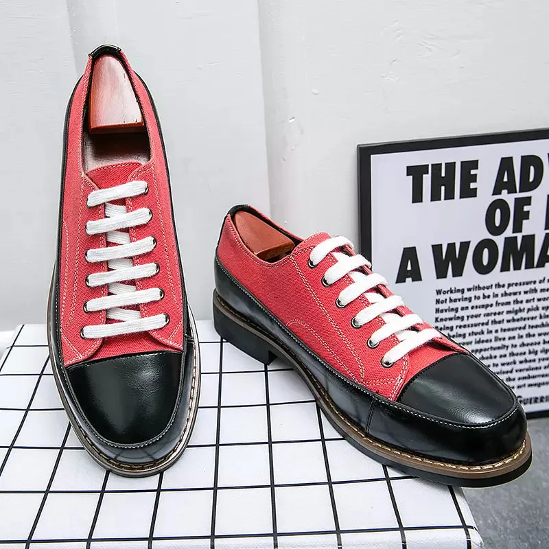 Oxford Shoes Young Male Heel Platform Shoes