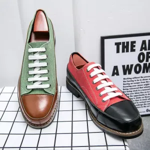 Oxford Shoes Young Male Heel Platform Shoes