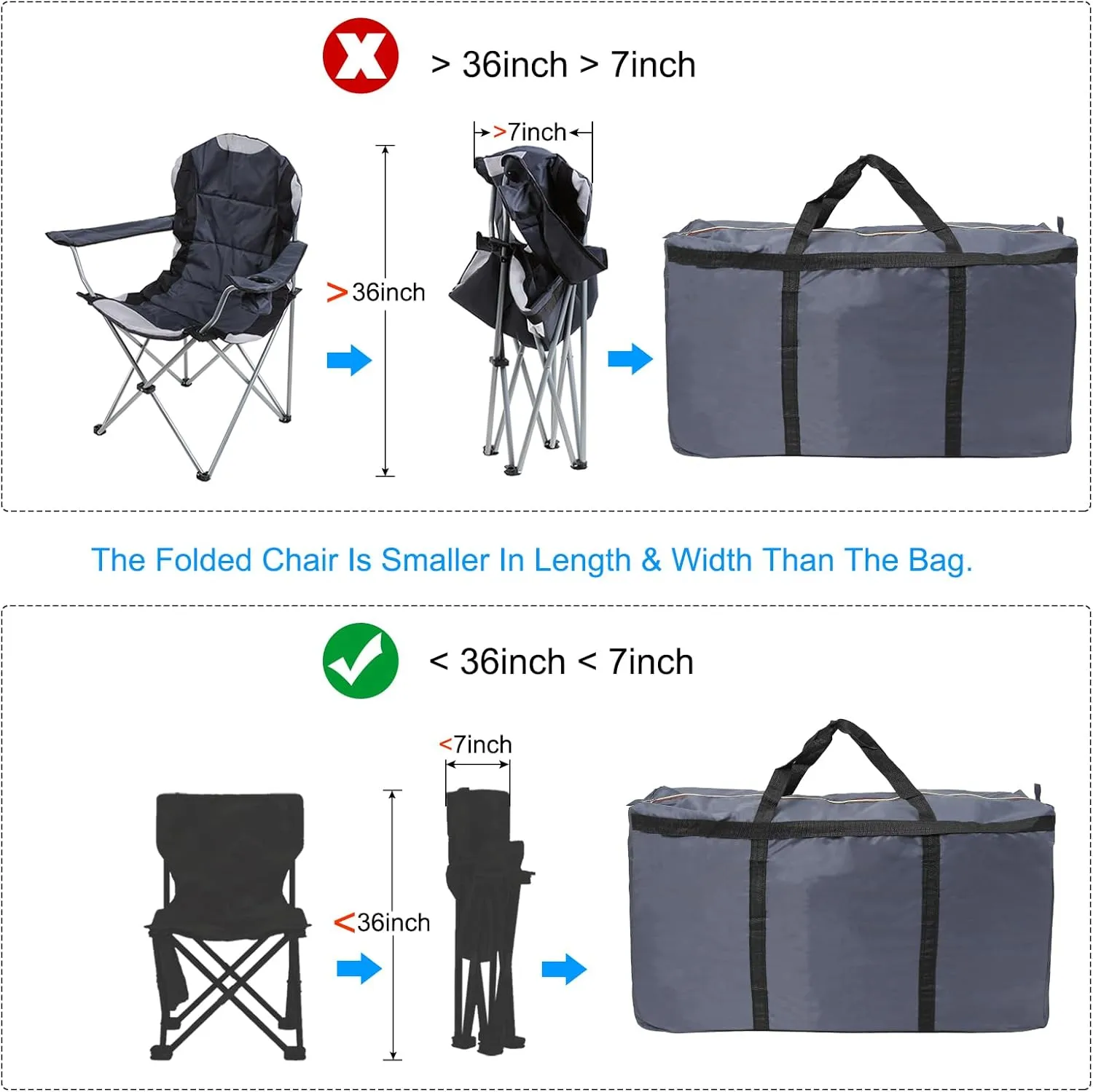 PATIKIL 35" Extra Large Moving Bag for Travel, 210D Oxford Waterproof Storage Bag with Double Zippers Duffle Bag for Storage Packing Home Traveling Camping, Gray (35"x10"x21")