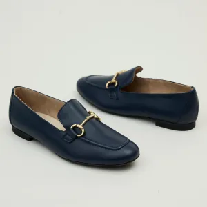 Paul Green Navy Leather Loafers