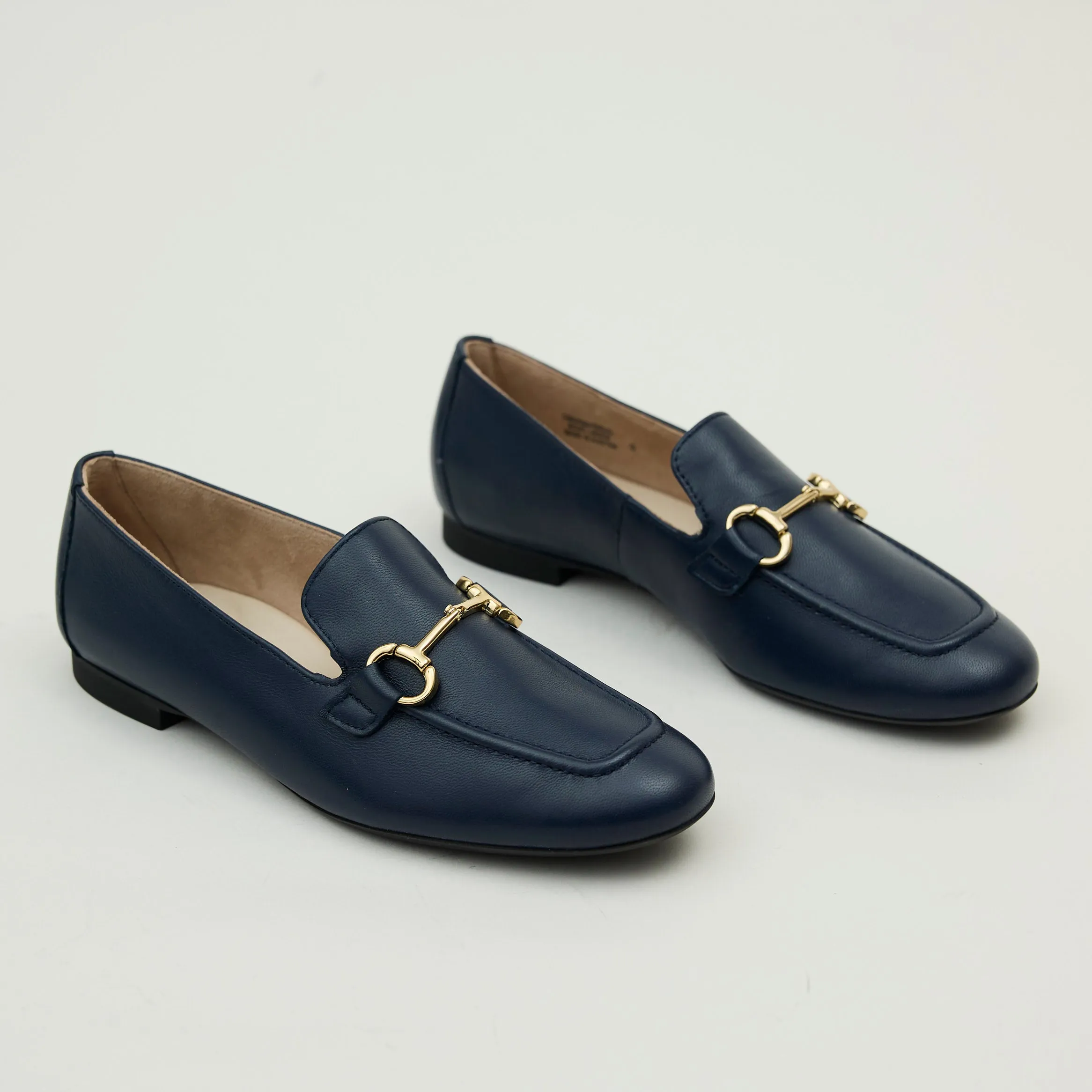 Paul Green Navy Leather Loafers
