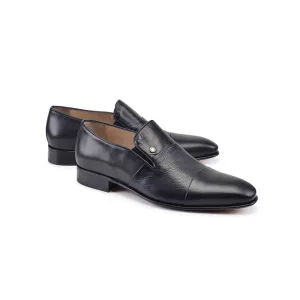 Pelle Line- 891 Cap toe Loafer -Black