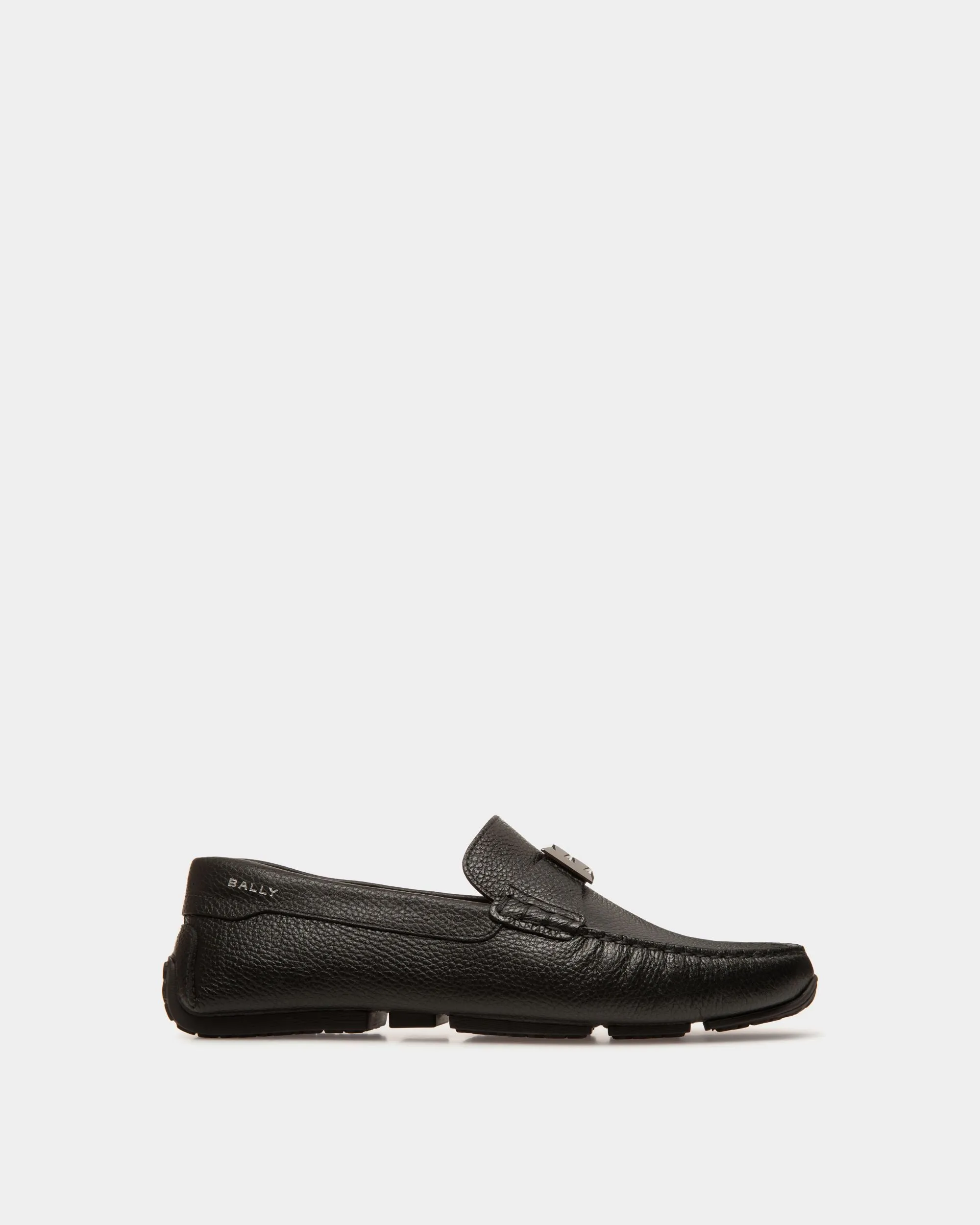 Pilot Driver In Black Grained Leather