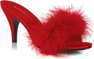 Pleaser Fabulicious Women's Amour-03 Marabou Slipper