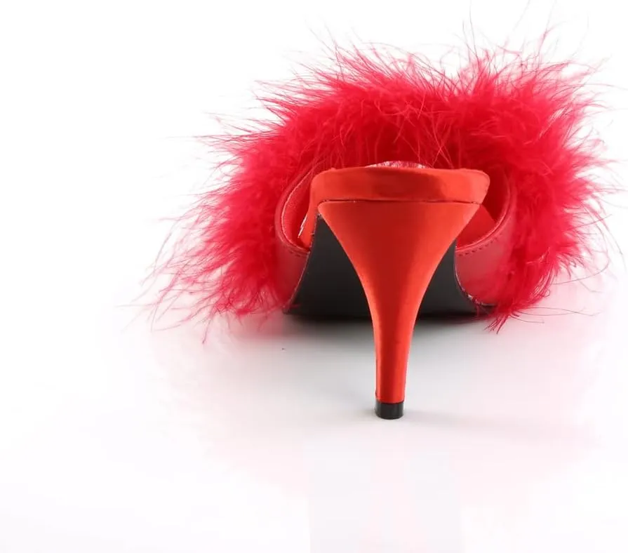 Pleaser Fabulicious Women's Amour-03 Marabou Slipper
