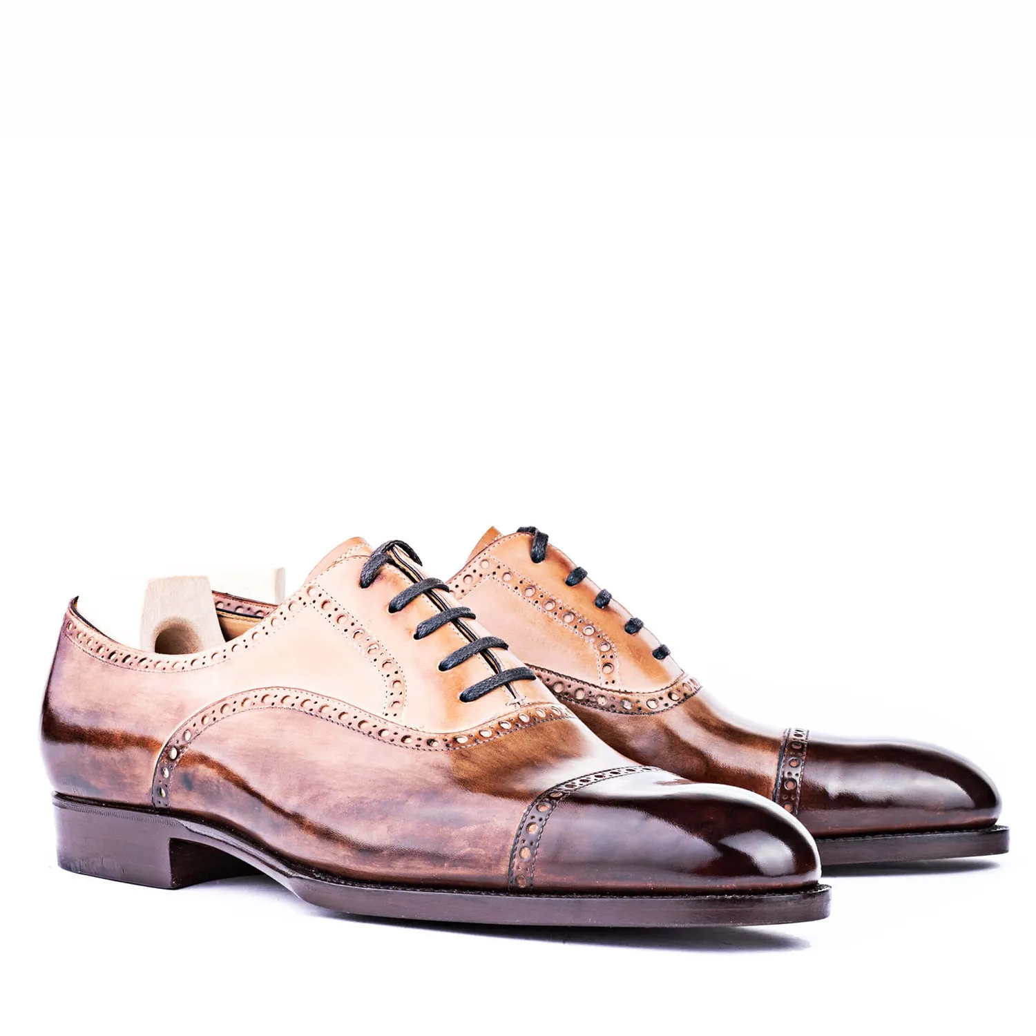Premium Cap-Toe Leather Formal Oxford Shoes