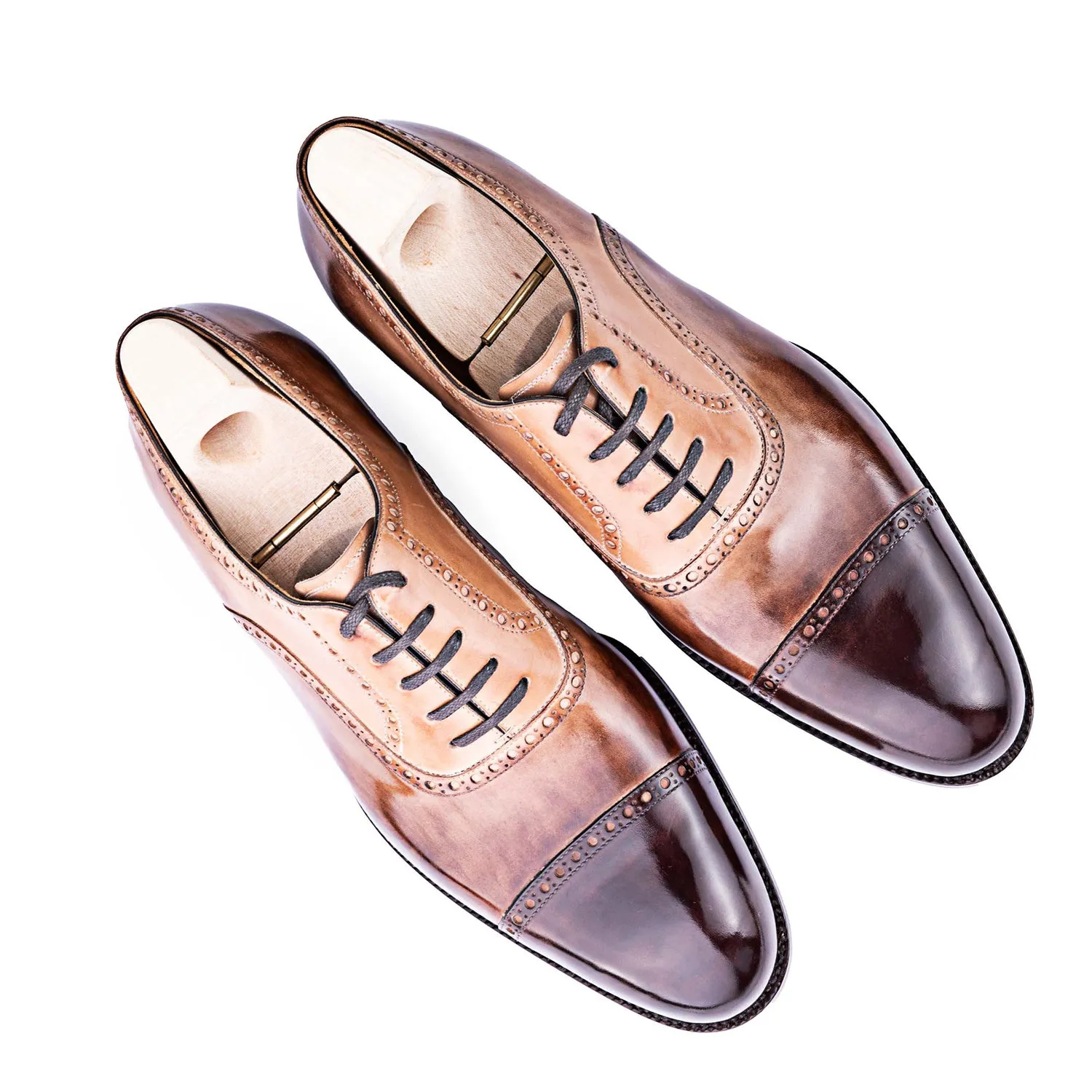 Premium Cap-Toe Leather Formal Oxford Shoes