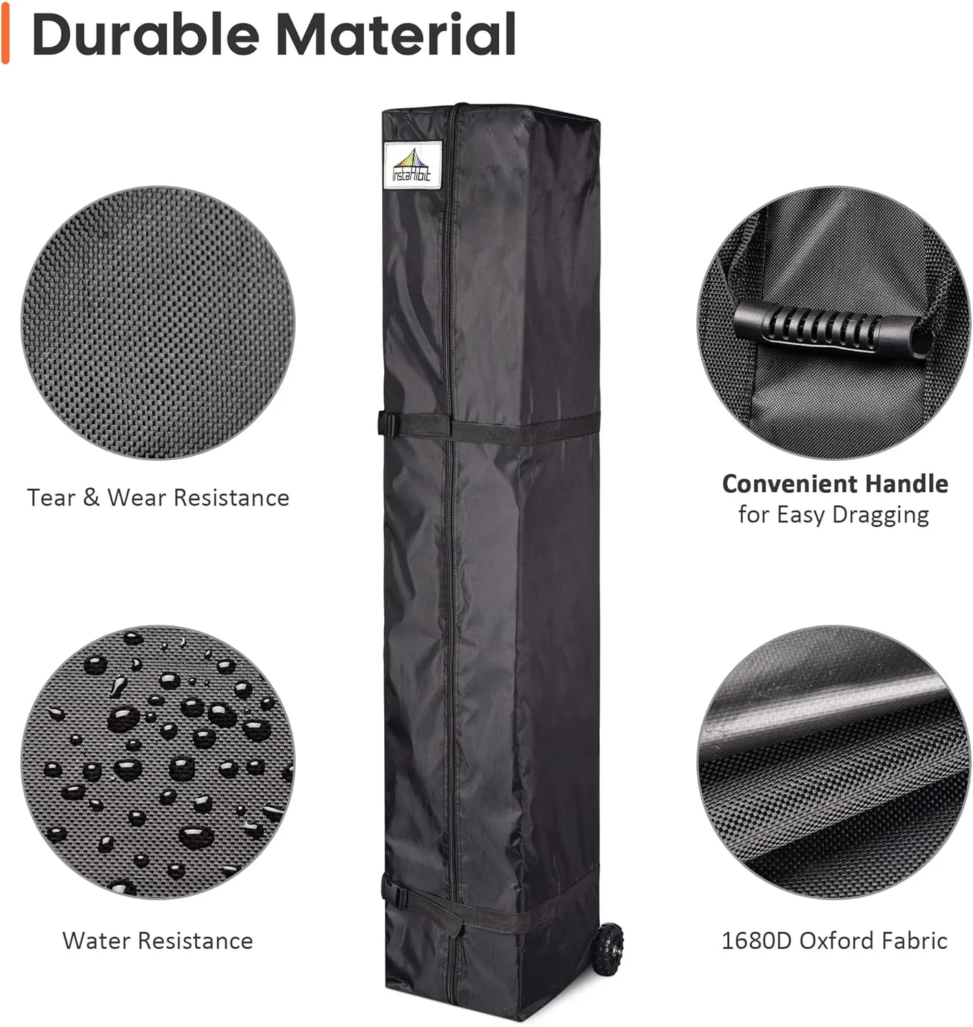 Pro XL Canopy Carry Bag Wheeled for 10x10' Pop up Event Shelter Tent Storage Case for Gazebos Canopy