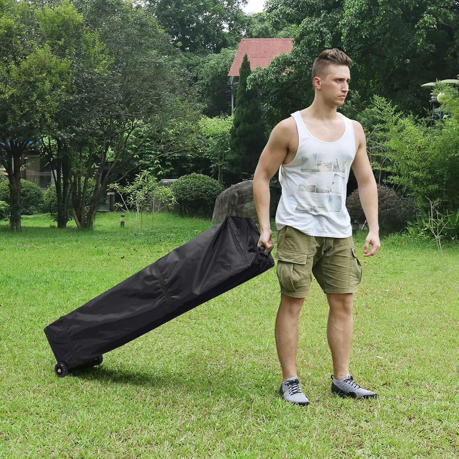 Pro XL Canopy Carry Bag Wheeled for 10x10' Pop up Event Shelter Tent Storage Case for Gazebos Canopy