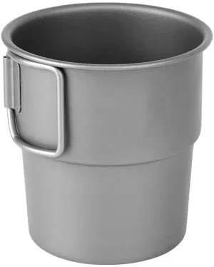 Pure Titanium Coffee Cup 300ml Outdoor Camping Mug Portable Folding Pure Titanium Water Cup(2PCS)
