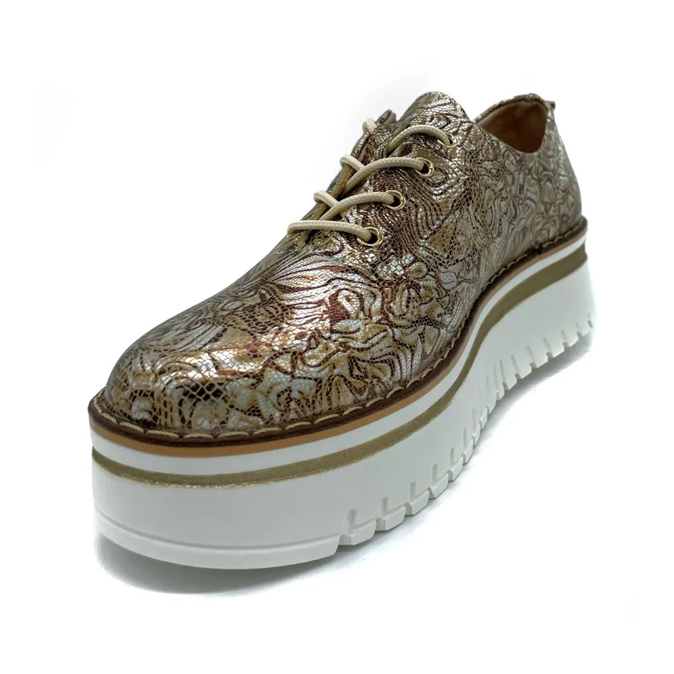 "Agnes" Leather Platform Oxford Shoes