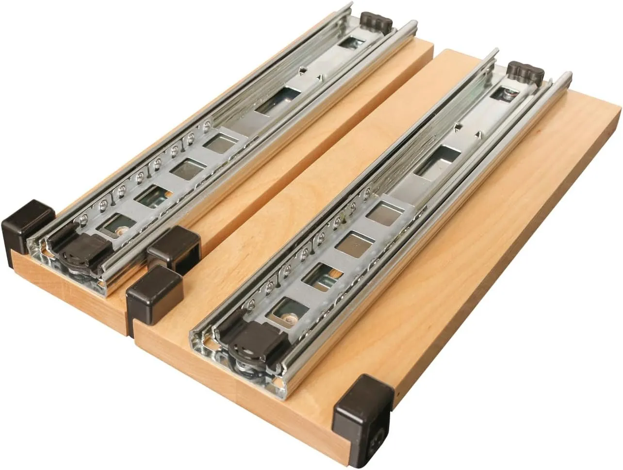Rev-A-Shelf 5" Pullout Organizer for Cabinets, 2 Tier Wide Upright Shelf, 5WU2-5W1-1