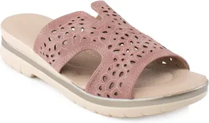 RF ROOM OF FASHION Women's Cutout Design Comfort Slide Sandals