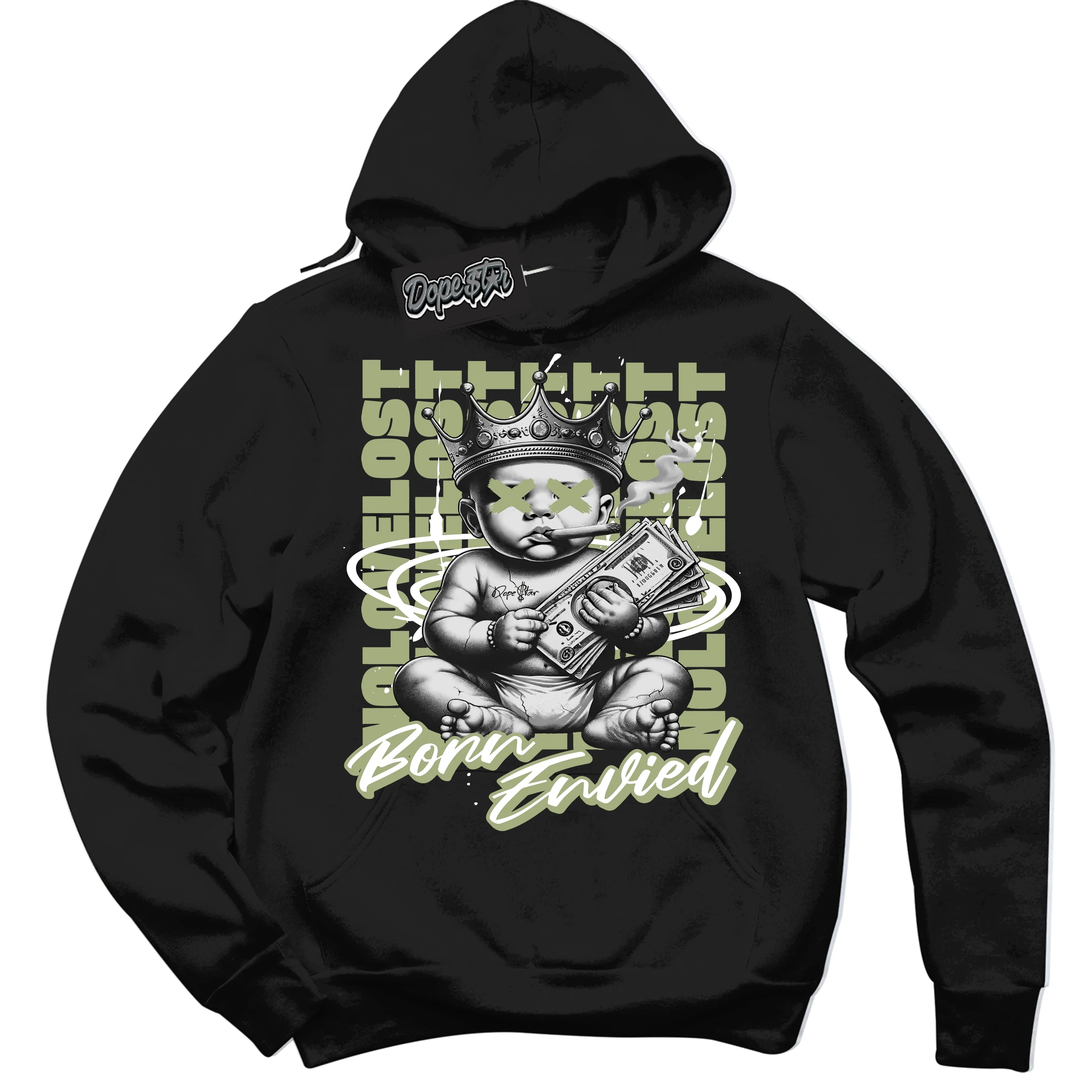 Safari Oil Green Dunk Sneaker Hoodie Born Envied Graphic