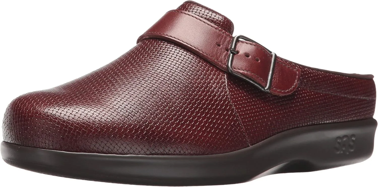 SAS® Clog Slip-Ons for Women – Leather Upper – CradleFit™ Cushioning – Foot-Shape® Design - Tripad Comfort®