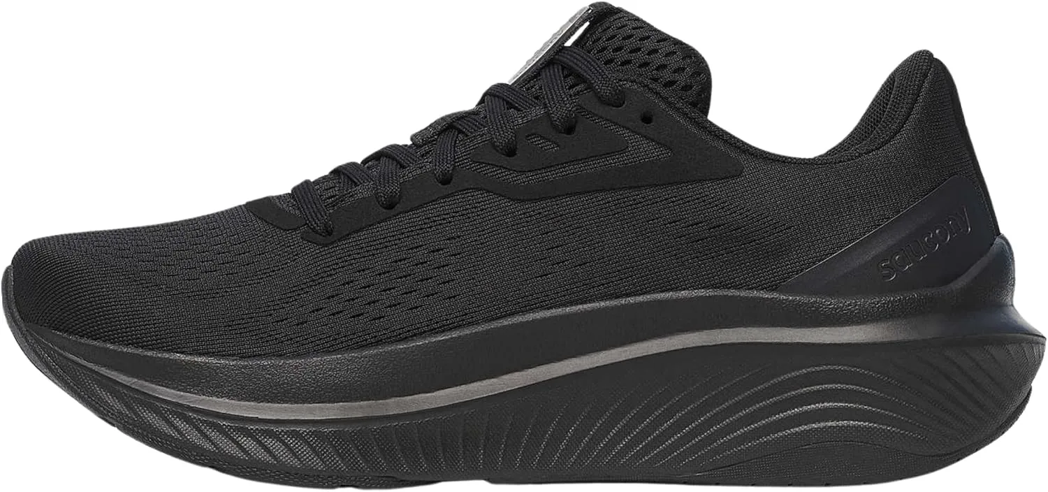 Saucony Women's Echelon 10 Sneaker, Triple Black, 7.5
