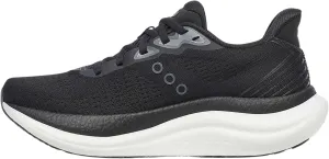 Saucony Women's Triumph 23 Sneaker, Black/White, 9